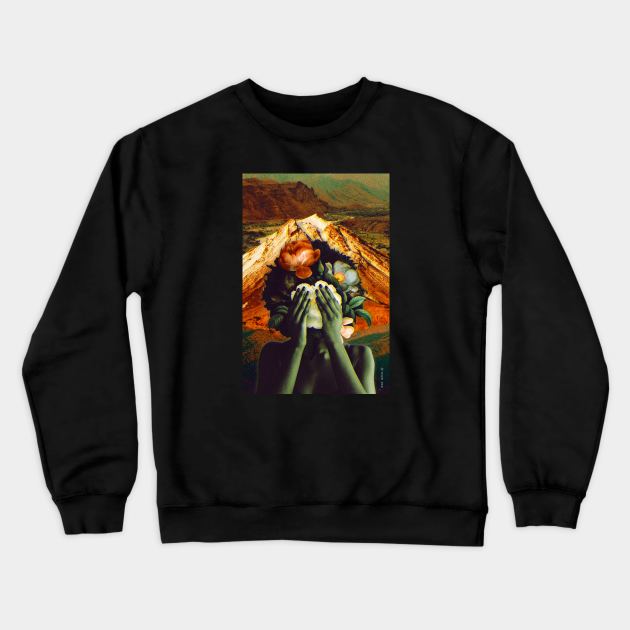 Desert flower Crewneck Sweatshirt by zuksone